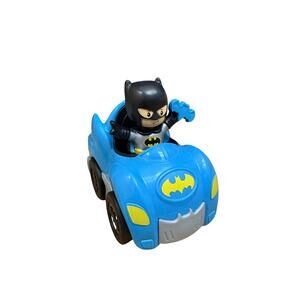 FISHER PRICE 2020 DC COMICS LITTLE PEOPLE BATMAN AND CAR
